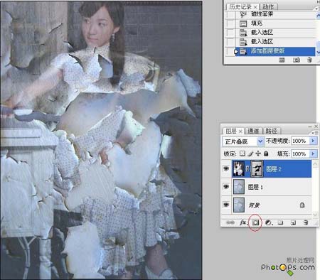 Photoshop照片合成：照片破落效果