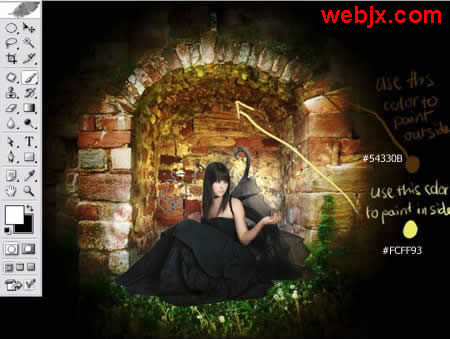 PS照片合成教程:神圣意境美女