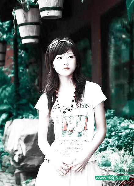 Photoshop教程:動(dòng)感模糊的光束來點(diǎn)綴圖片