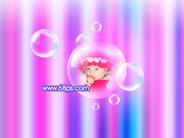 Photoshop 打造一張絢麗的可愛寶寶壁紙