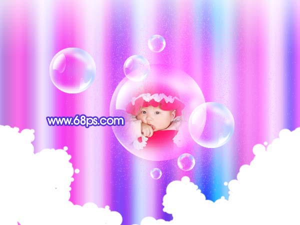 Photoshop 打造一張絢麗的可愛寶寶壁紙