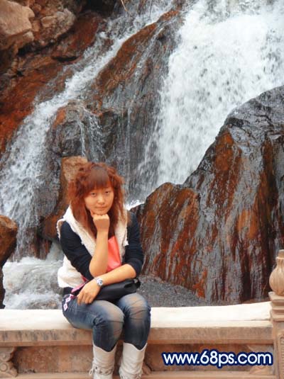 Photoshop 調(diào)出外景人物照片淡水彩畫效果