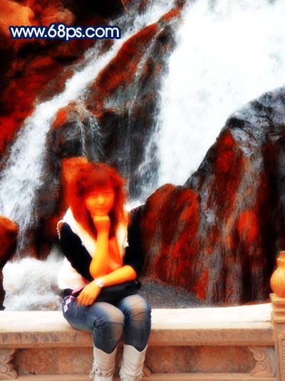 Photoshop 調(diào)出外景人物照片淡水彩畫效果