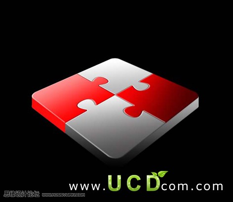 Photoshop 一個(gè)簡(jiǎn)單的立體拼貼圖標(biāo)
