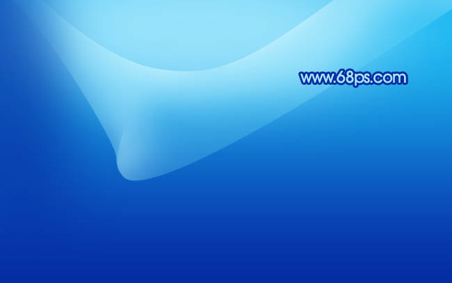 Photoshop 清爽的藍(lán)色光帶壁紙教程