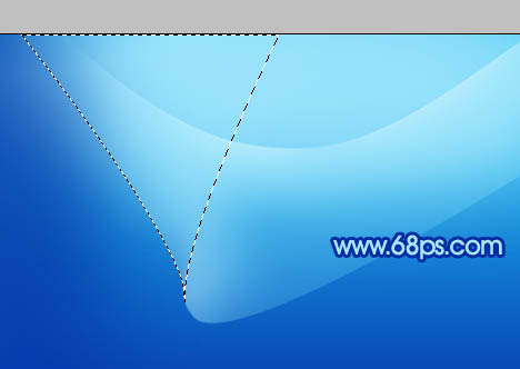 Photoshop 清爽的藍(lán)色光帶壁紙教程