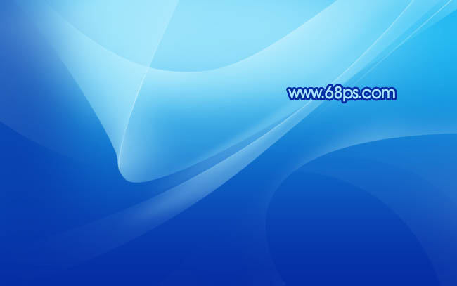Photoshop 清爽的藍(lán)色光帶壁紙教程
