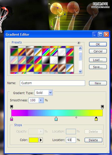 Photoshop 打造一张华丽的扣篮特效