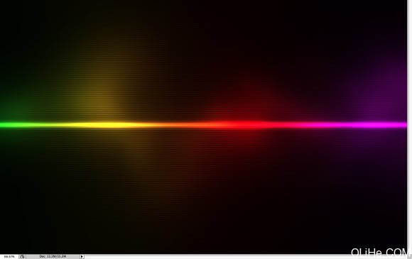 Photoshop 制作漂亮的彩線壁紙