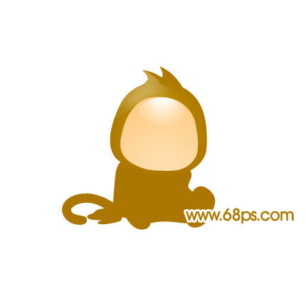 Photoshop 制作一只可愛(ài)的卡通猴子