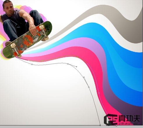 Photoshop 絢麗動(dòng)感的滑板運(yùn)動(dòng)海報(bào)