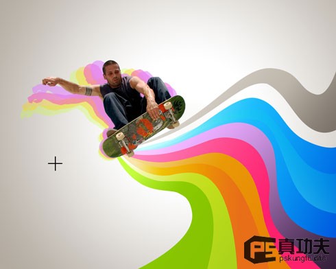 Photoshop 絢麗動(dòng)感的滑板運(yùn)動(dòng)海報(bào)