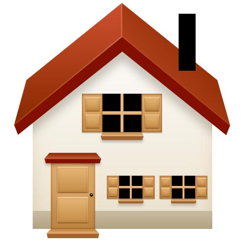 Photoshop 非常漂亮的3D小屋