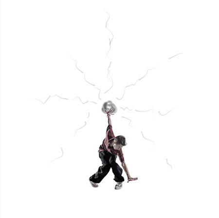 Photoshop 絢麗的街舞動作