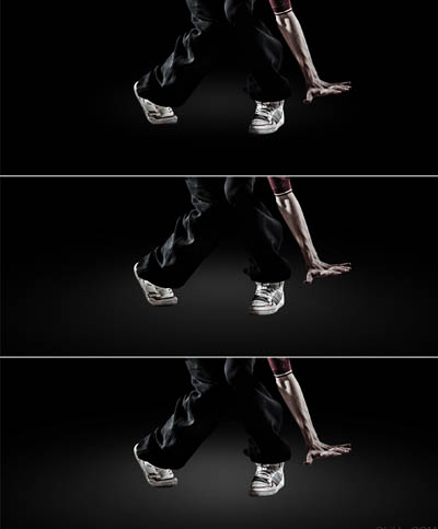 Photoshop 絢麗的街舞動作