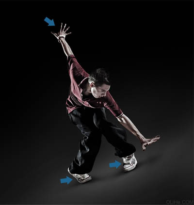 Photoshop 絢麗的街舞動作