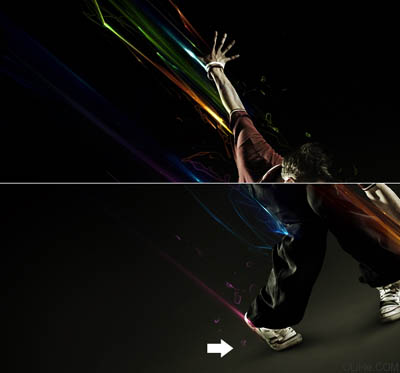 Photoshop 絢麗的街舞動作