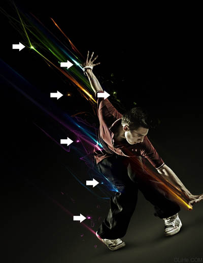 Photoshop 絢麗的街舞動作