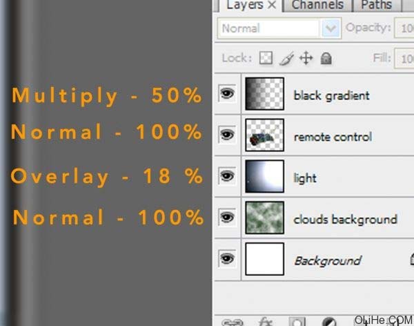 用photoshop 合成子弹穿透物体的瞬间