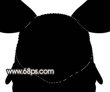 Photoshop 一只非?？蓯鄣目ㄍㄋ墒? hspace="6" vspace="6" width="500" height="500" src="http://img.jbzj.com/file_images/photoshop/200911/2009113014052524.jpg" /><br /><圖1>  2、用鋼筆勾出頭部的選區(qū)如圖2，新建一個(gè)圖層填充顏色：#4D4C47，效果如圖3。 <br /><img alt=