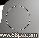 Photoshop 一只非?？蓯鄣目ㄍㄋ墒? hspace="6" vspace="6" width="246" height="213" src="http://img.jbzj.com/file_images/photoshop/200911/2009113014052534.jpg" /><br /><圖11> <br />8、新建一個(gè)圖層，用橢圓選框拉出圖12所示的選區(qū)，羽化2個(gè)像素后選擇漸變工具，顏色設(shè)置如圖13，拉出圖14所示的徑向漸變，邊緣部分適當(dāng)涂上一點(diǎn)周圍的環(huán)境色。 <br /><img alt=