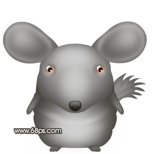 Photoshop 一只非?？蓯鄣目ㄍㄋ墒? hspace="6" vspace="6" width="500" height="500" src="http://img.jbzj.com/file_images/photoshop/200911/2009113014052547.jpg" /><br /><圖24> <br />16、四肢及尾巴部分的制作方法類似，效果如下圖。 <br /><img alt=