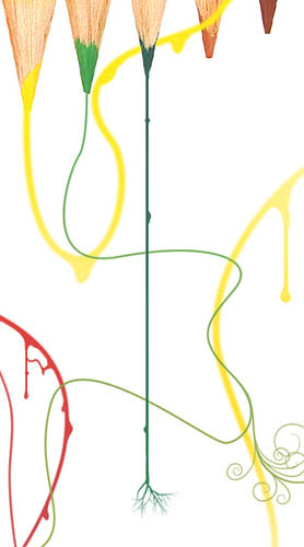 Photoshop 漂亮的藝術(shù)曲線插畫