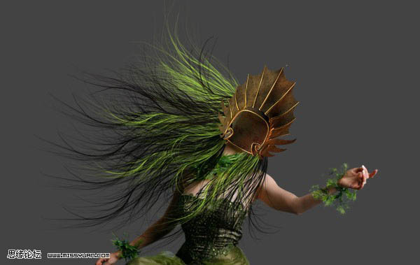 photoshop 合成漂亮的森林女皇