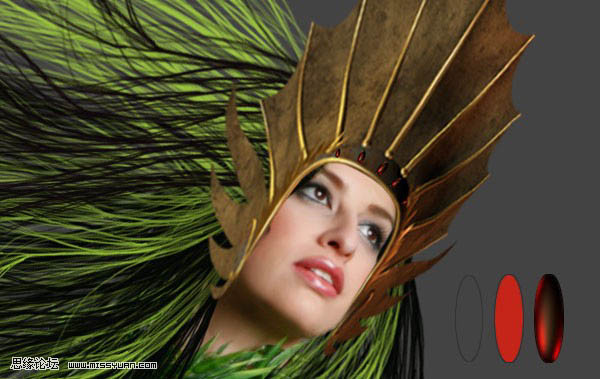 photoshop 合成漂亮的森林女皇