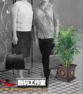 Photoshop 修復(fù)局部掉色的老照片