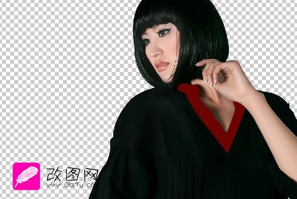 Photoshop合成带有浓郁古典风韵的美女