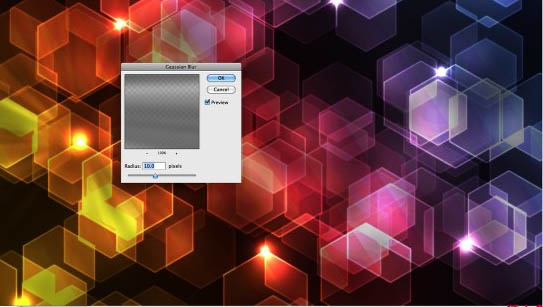 Photoshop 立方体方块组成的立体效果的绚丽背景