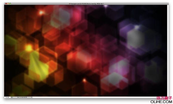 Photoshop 立方体方块组成的立体效果的绚丽背景