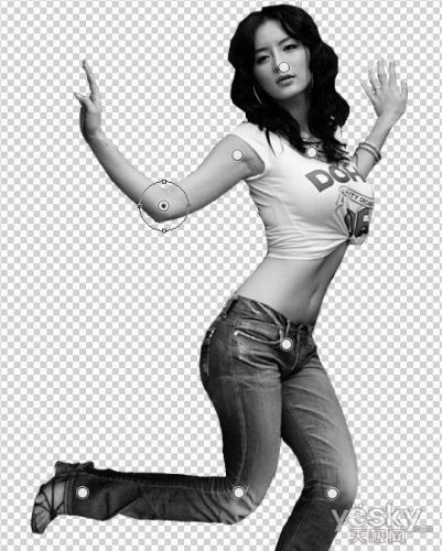 Photoshop CS5操控变形调制女孩的POSE