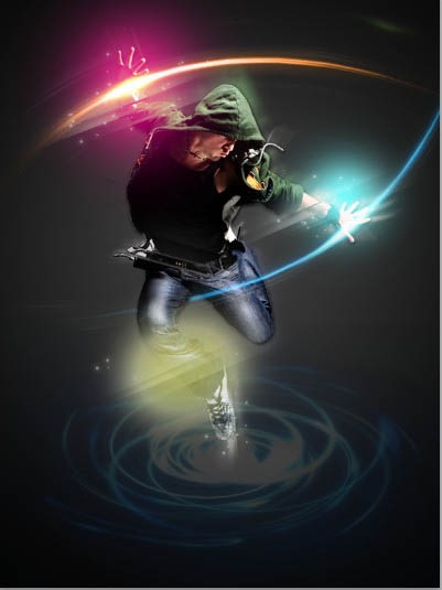 Photoshop制作超酷的光影風(fēng)格舞者海報(bào)