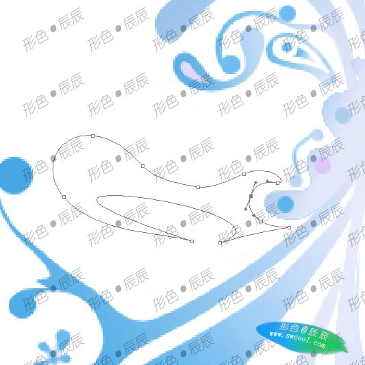 Photoshop為女孩加上自.制的花紋翅膀