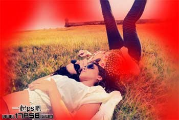 Photoshop调出外景人物图片柔美的紫红色