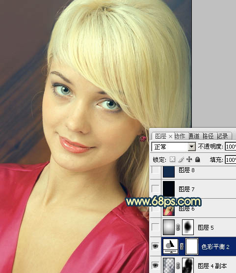 Photoshop打造柔美的暖色女生图片方法
