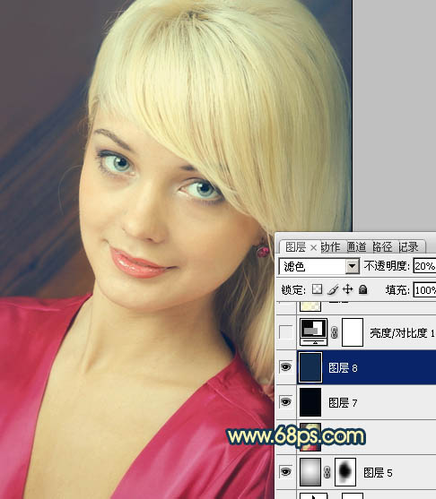 Photoshop打造柔美的暖色女生图片方法