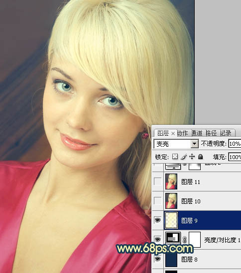 Photoshop打造柔美的暖色女生图片方法
