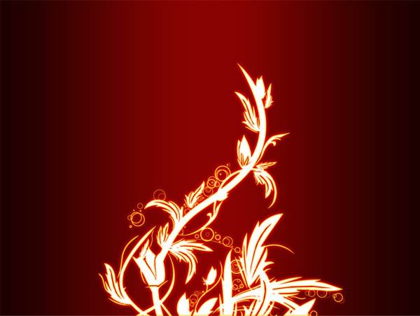 Photoshop打造超酷的火焰花紋