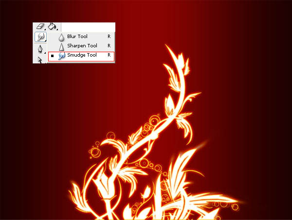 Photoshop打造超酷的火焰花紋
