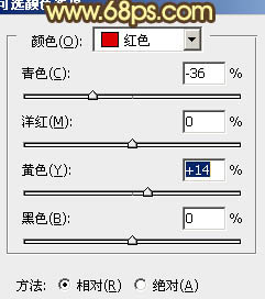 Photoshop调出外景人物图片梦幻的金秋色
