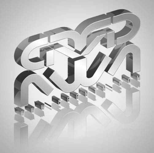 PS與Ai結(jié)合打造超酷的灰色金屬質(zhì)感立體字