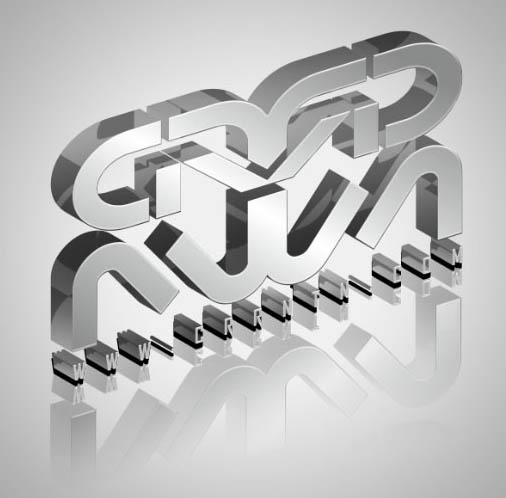 PS與Ai結(jié)合打造超酷的灰色金屬質(zhì)感立體字