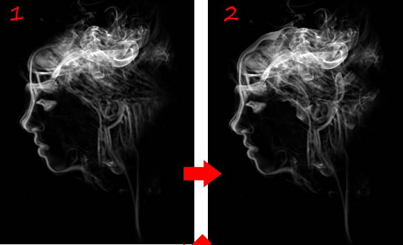 Photoshop制作魔幻的红色火焰头像