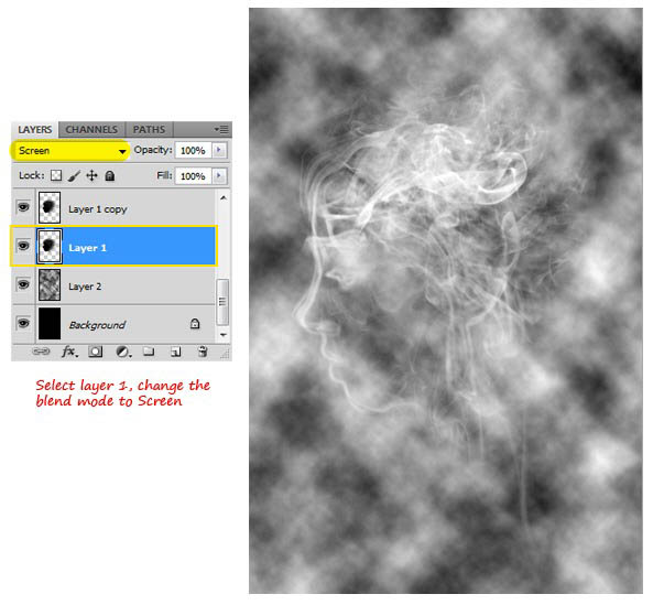 Photoshop制作魔幻的红色火焰头像