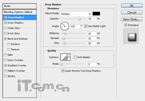 Photoshop制作破舊的古典裂紋字教程