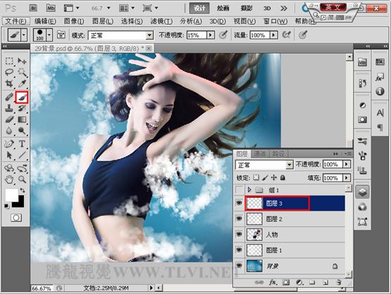 Photoshop為照片添加可愛(ài)的心形云彩效果