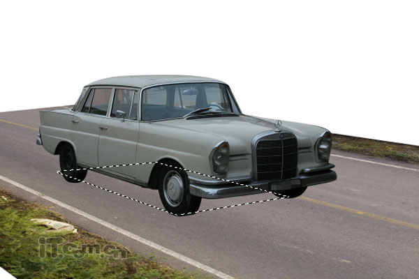 Photoshop打造夜間無人駕駛的汽車效果